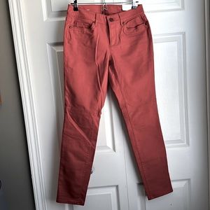 LOFT Women's Skinny Pants in Coral